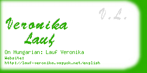 veronika lauf business card
